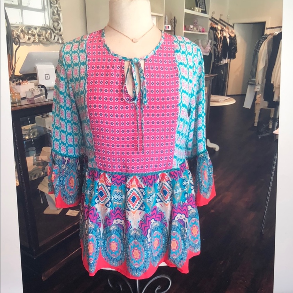 Tolani tunic in sea foam